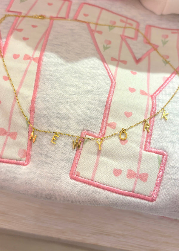 New York Letter Necklace