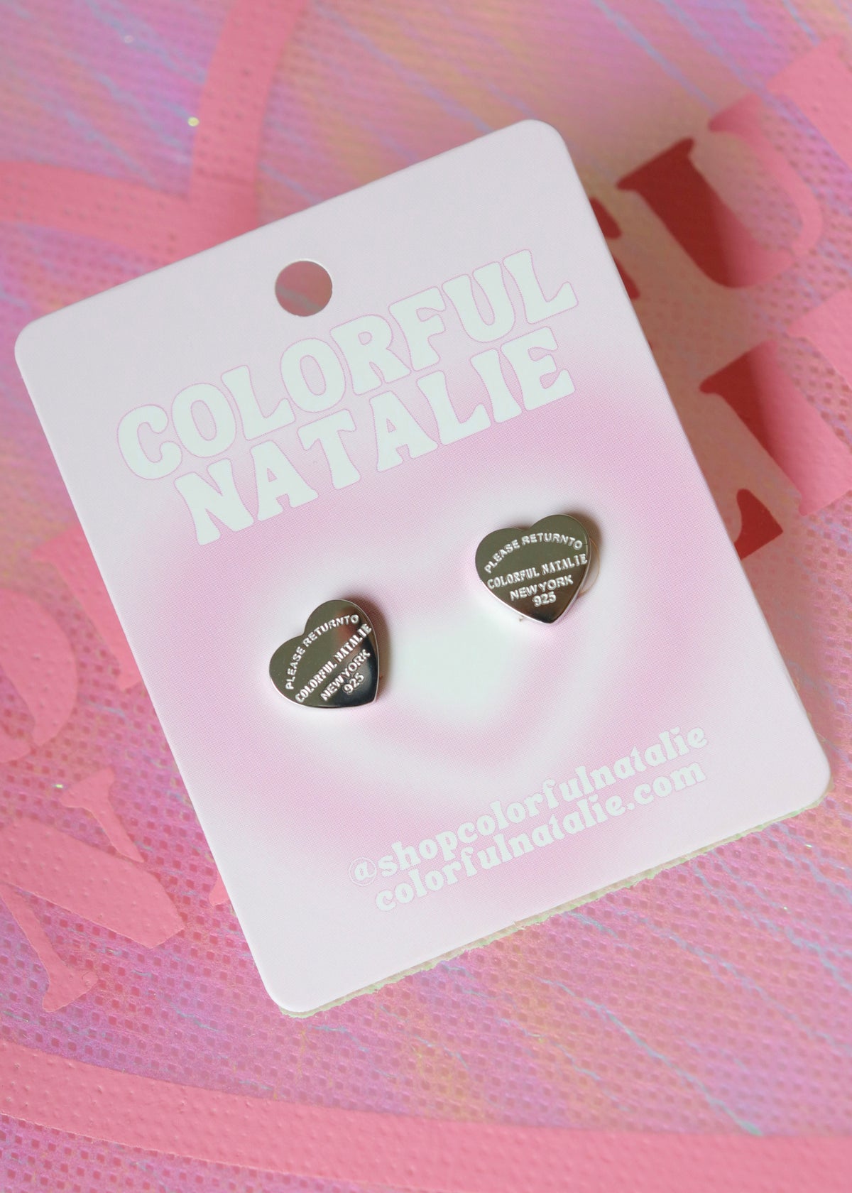 CN Silver Heart Studs