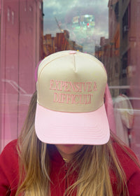 Expensive and Difficult Pink Trucker Hat