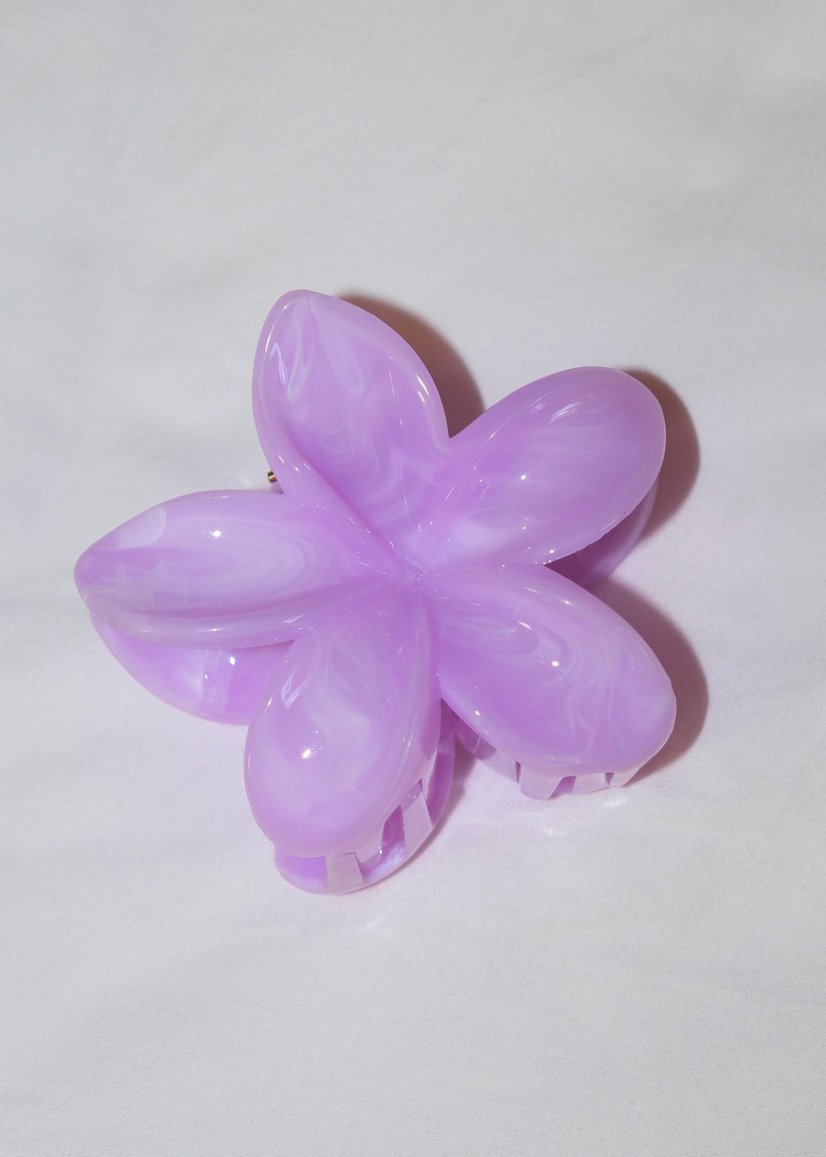 Hibiscus Purple Flower Hair Clip