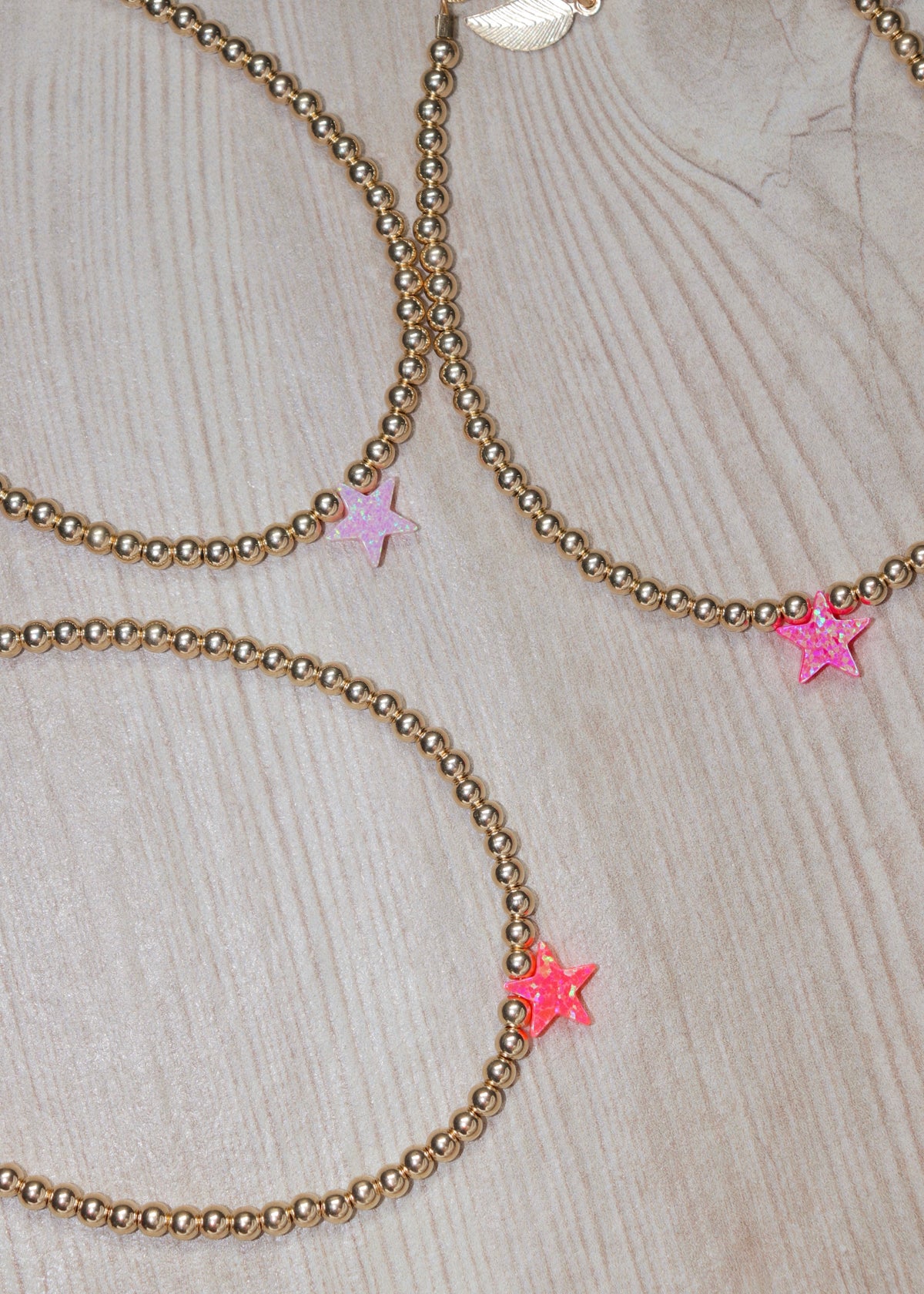 14k Gold Filled Opal Star Clasp Bracelet