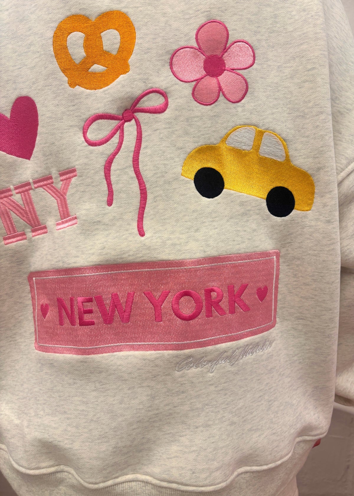 NY Themed Heart Mockneck