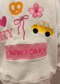 NY Themed Heart Mockneck