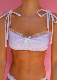 Pink Aura Tulle Bandeau Top