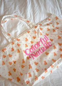 Pink Bears CN Puff XL Tote Bag