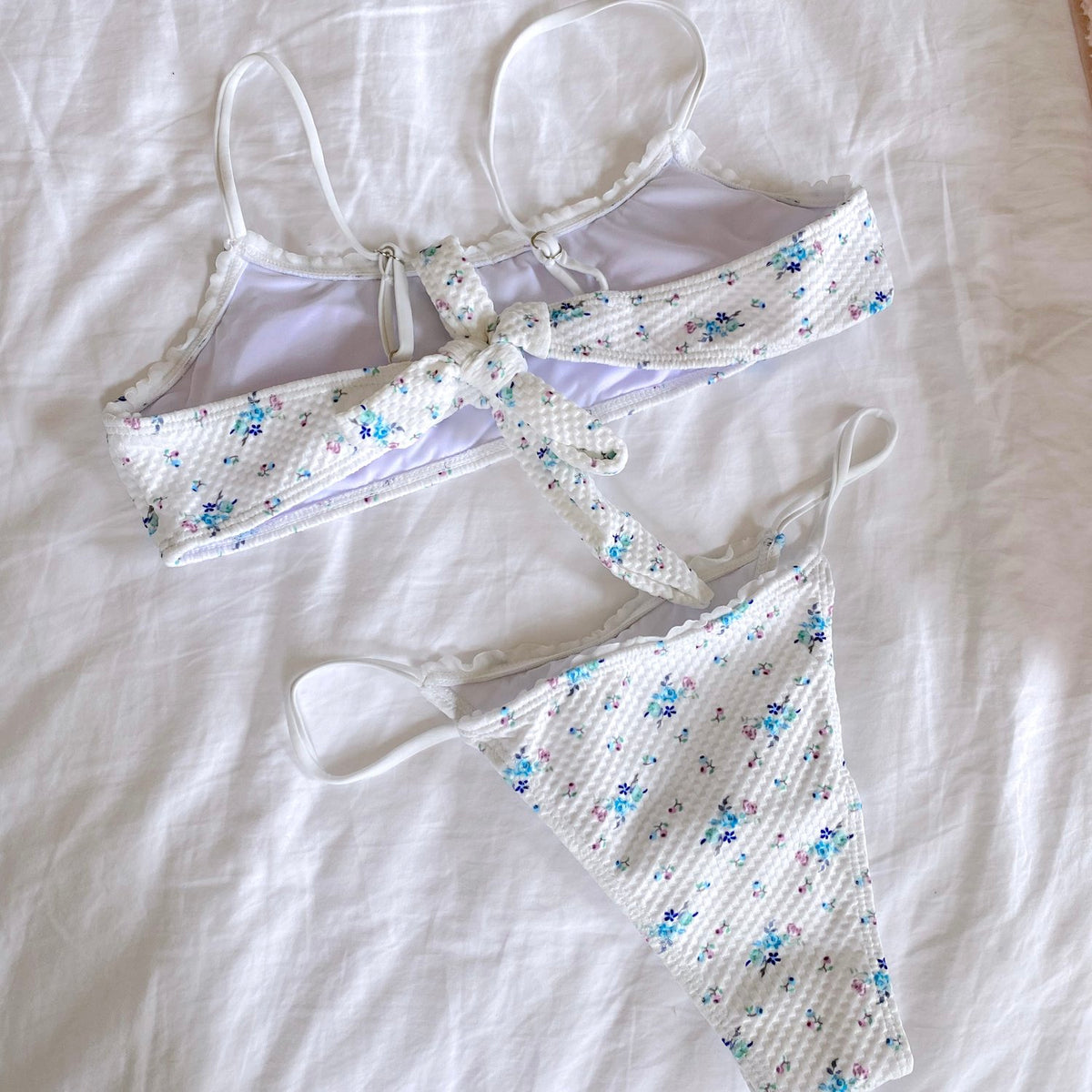 Agnes Blue Floral Bikini Set