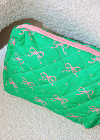 Sweet Green Medium Makeup Bag