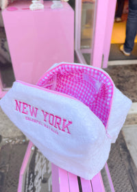 White Terry New York Makeup Bag