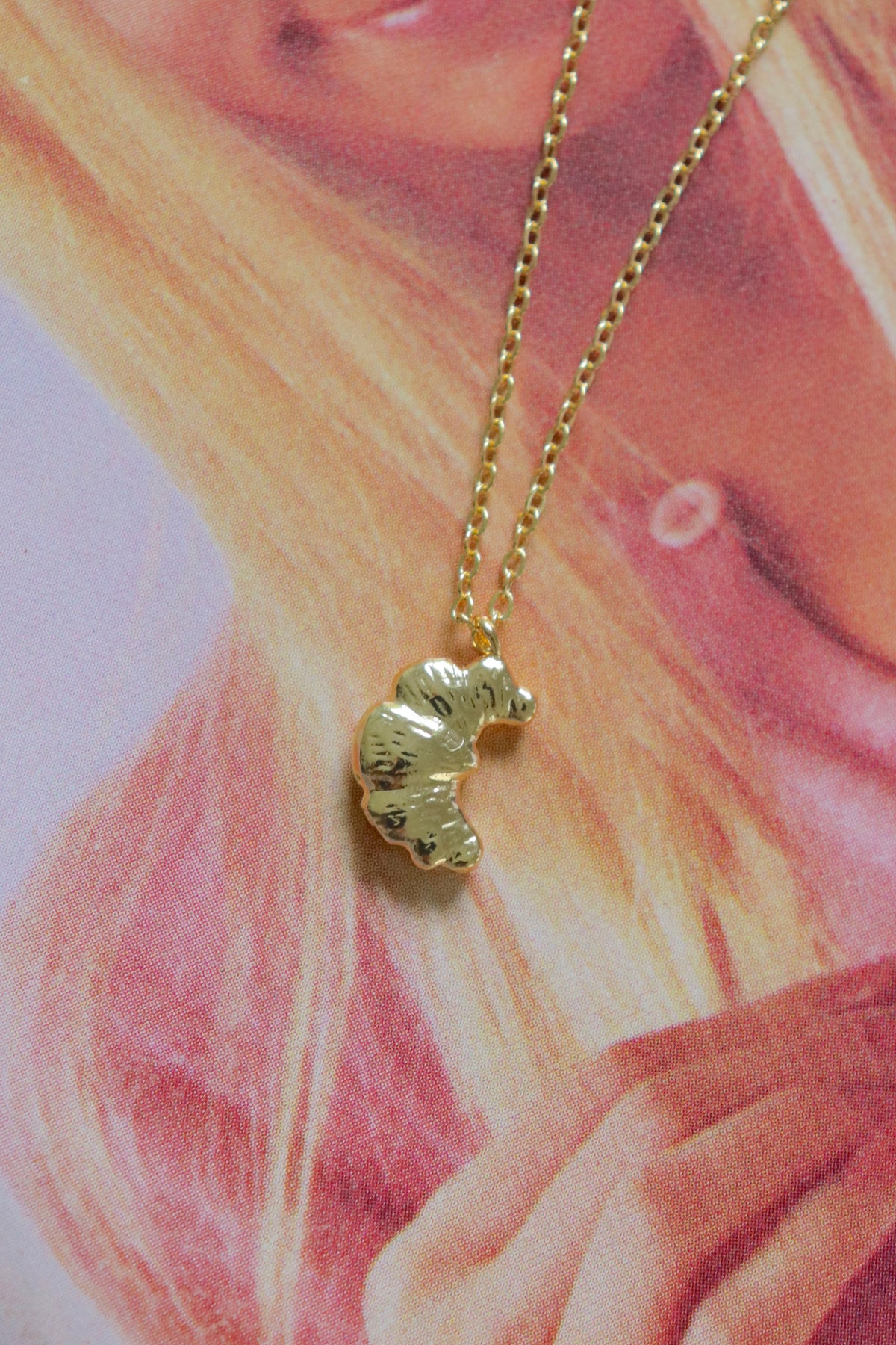 Croissant Gold Plated Necklace