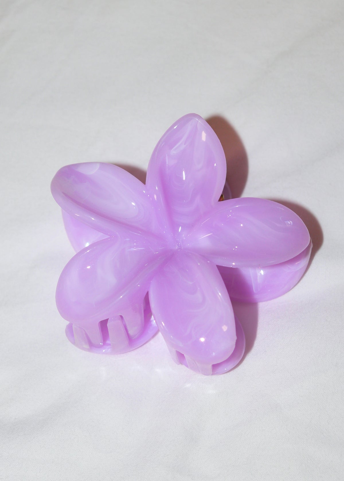 Hibiscus Purple Flower Hair Clip