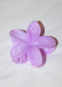 Hibiscus Purple Flower Hair Clip