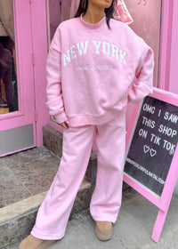 New York Baby Pink Mockneck