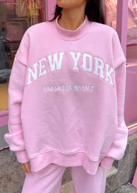 New York Baby Pink Mockneck