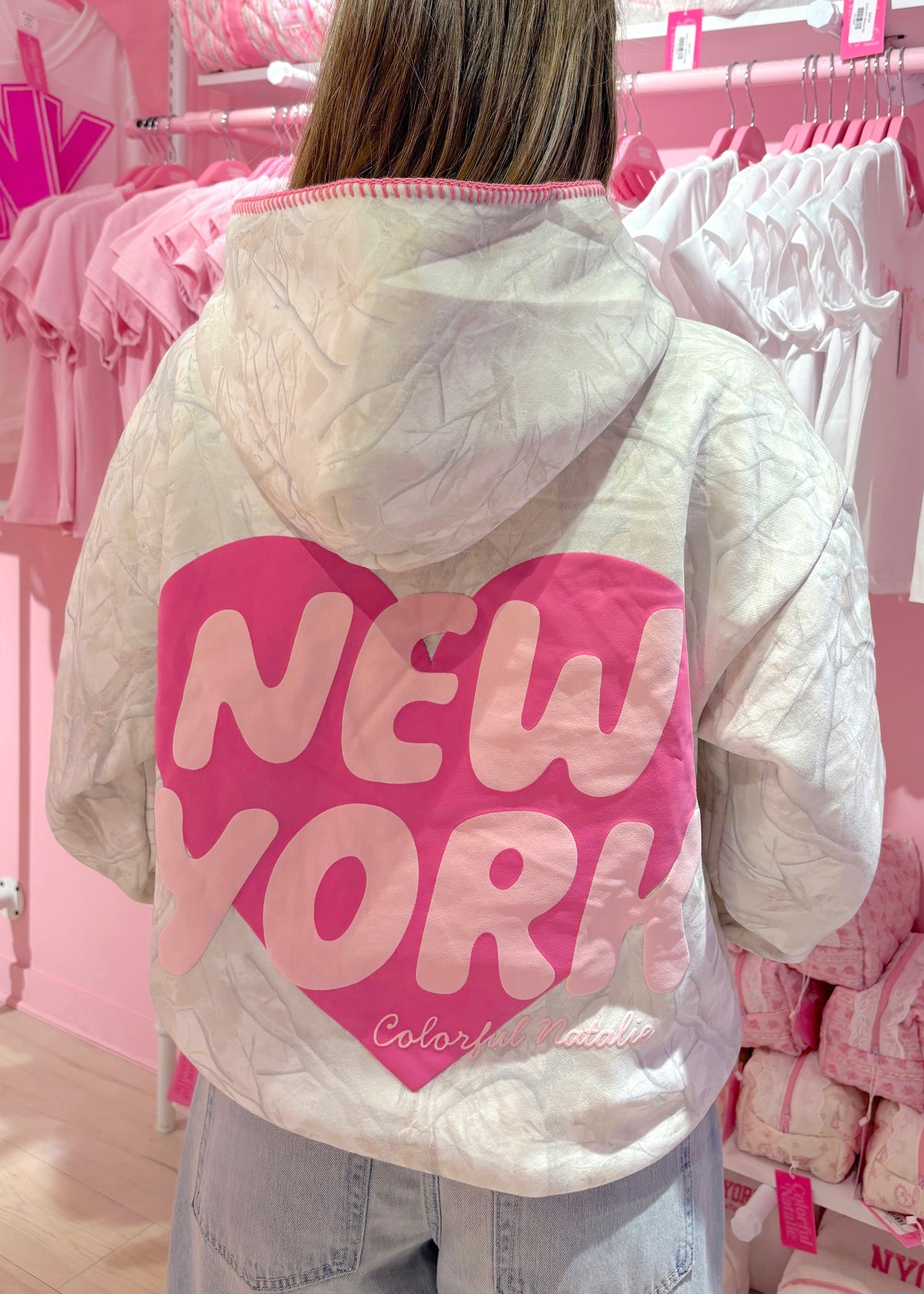Preorder: New York Heart Camo Puff Hoodie