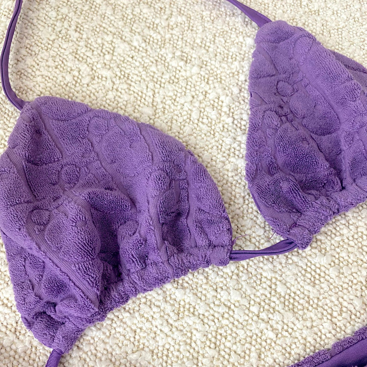 Kamara Purple Micro Terry Bikini Set