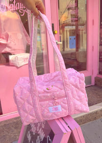 Pink Polka Dot Pilates Bag