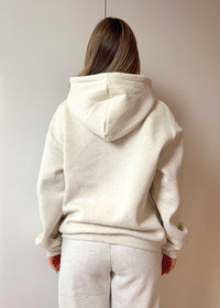 Grey Dots Embroidered NYC Hoodie