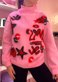Luv U Airbrushed Crewneck - CAMAIR x CN