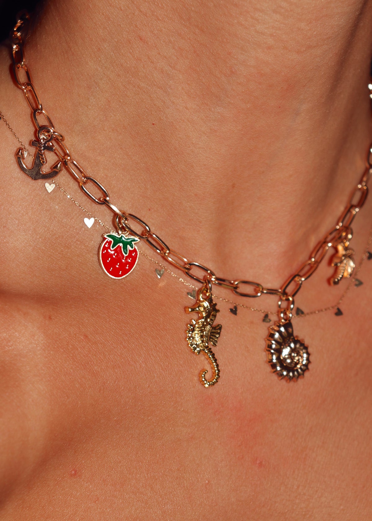 Berries at the Beach Charm Necklace