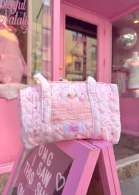 Pink Lace and Bows Pilates Bag