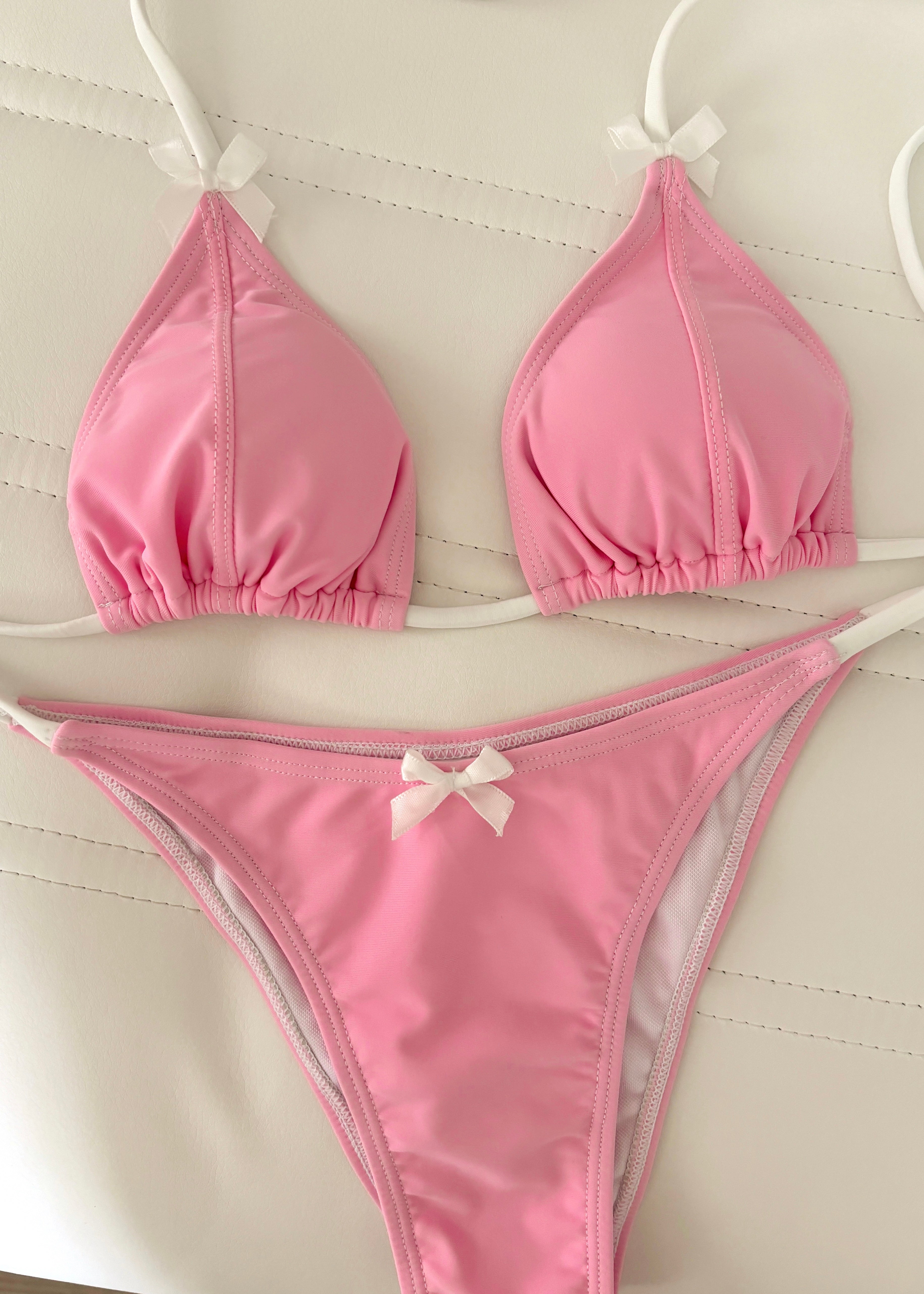 【LINGSEOUL】glossy swim suit★ピンク YIZYIF Womens Glossy Swimsuit Solid Color One Piece Swimwear