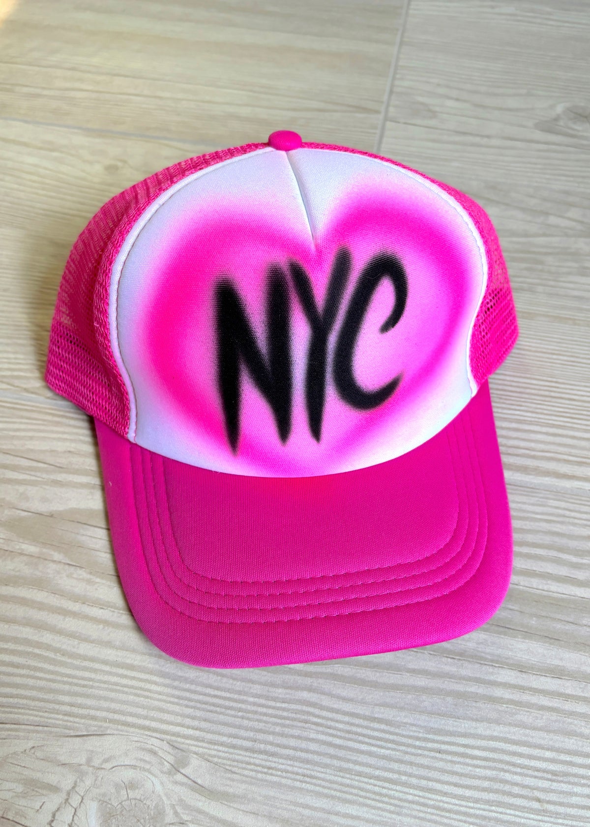 NYC Hot Pink Trucker Hat - CAMAIR x CN