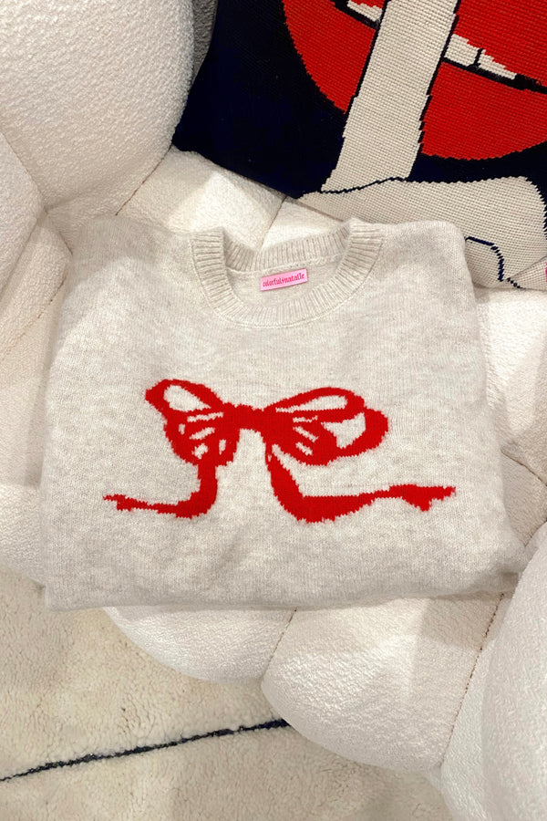 Preorder: Lila Red Bow Sweater