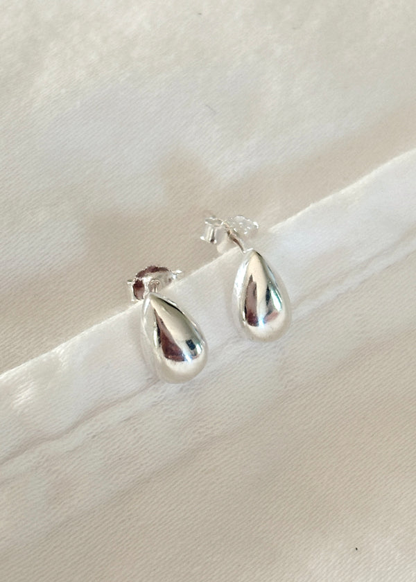 Sterling Silver Tear Drop Studs