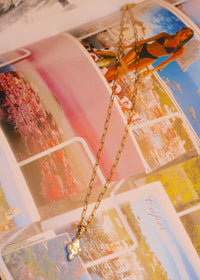 Freshwater Pearl Mini Cross Link Necklace