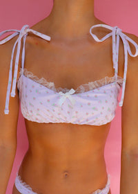 Pink Aura Tulle Bandeau Top
