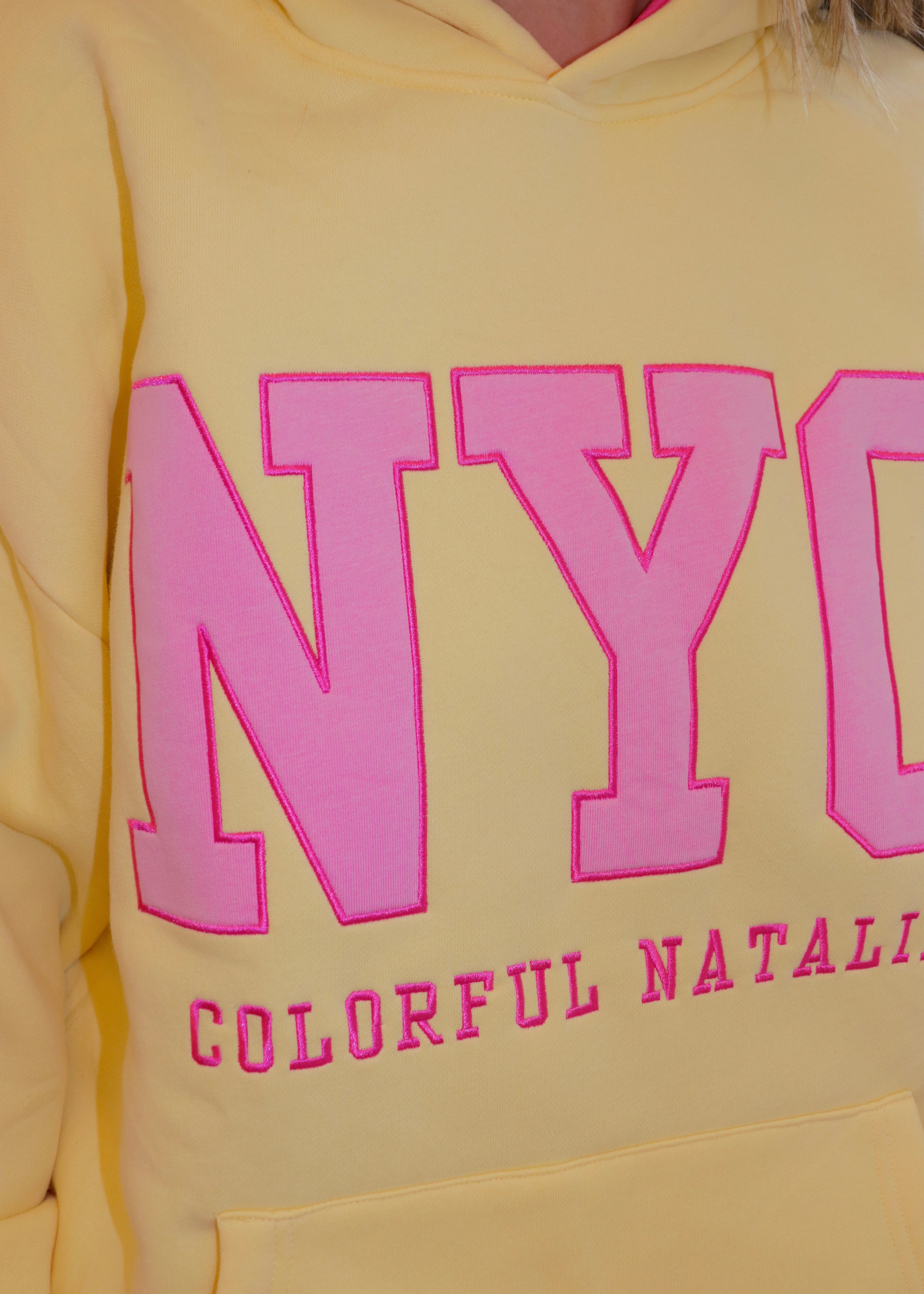 【中古】CNY NYC DOUBLE GRADIENT HOODIE Lサイズ NYC Yellow Hoodie – Colorful Natalie