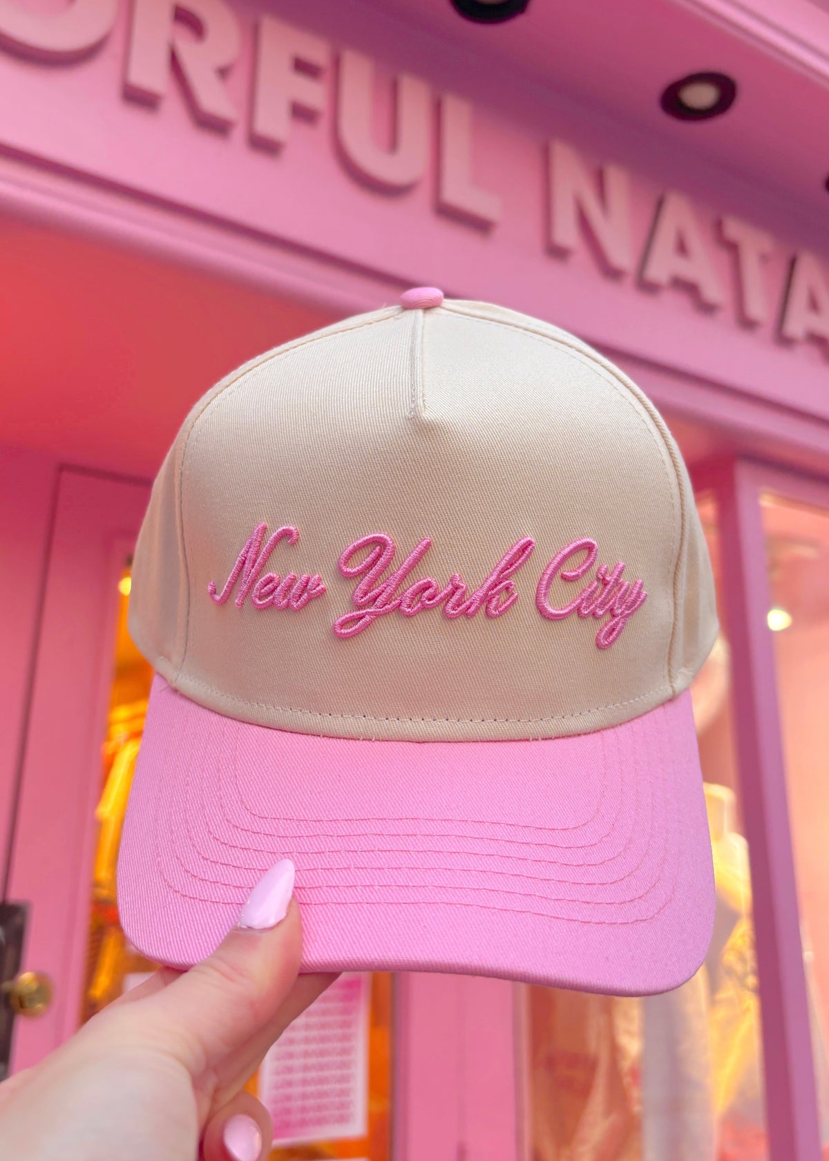 New York City Cursive Trucker Hat