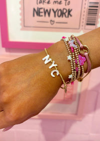 NYC Gold Beaded Bracelet