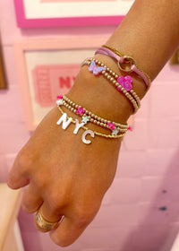 NYC Gold Beaded Bracelet