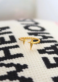 18k Gold Skinny Twinkle Ring