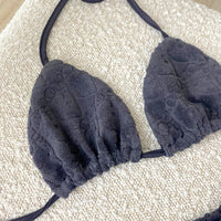 Kamara Charcoal Micro Terry Bikini Set