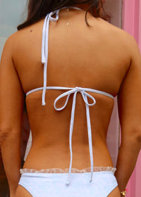 Amagansett Blue String Bikini Top
