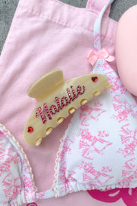 Custom Rhinestone Name Hair Clip