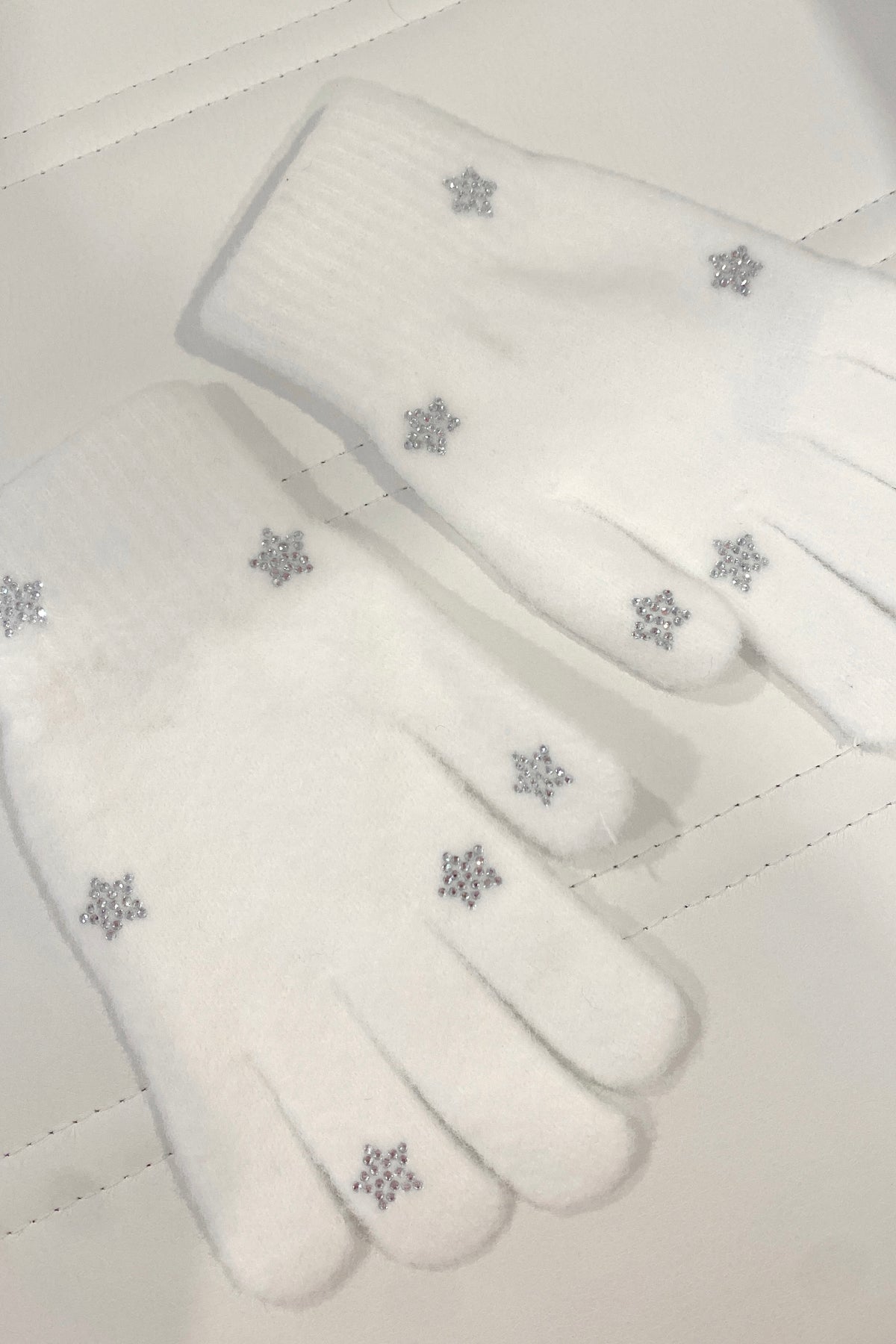 Star Rhinestone Gloves