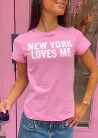 New York Loves Me Pink Baby Tee