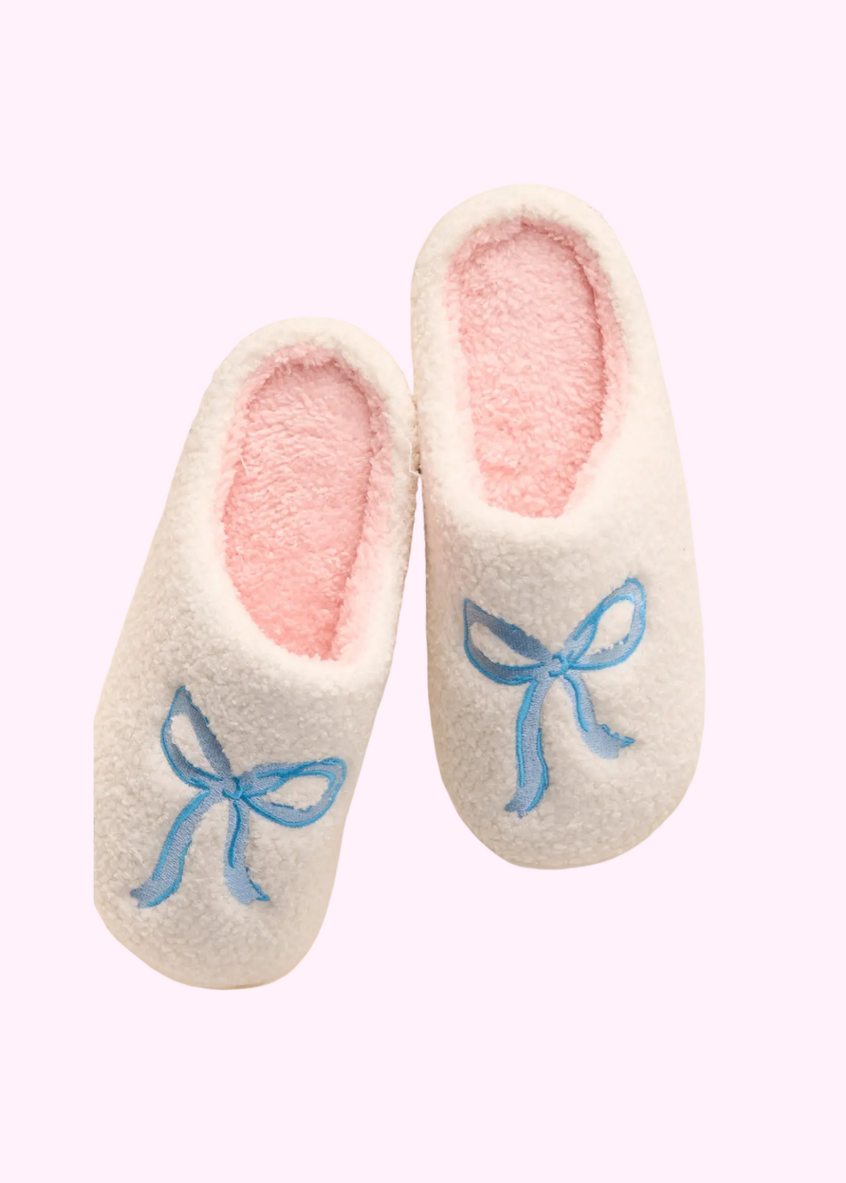 Blue Ribbon Slippers