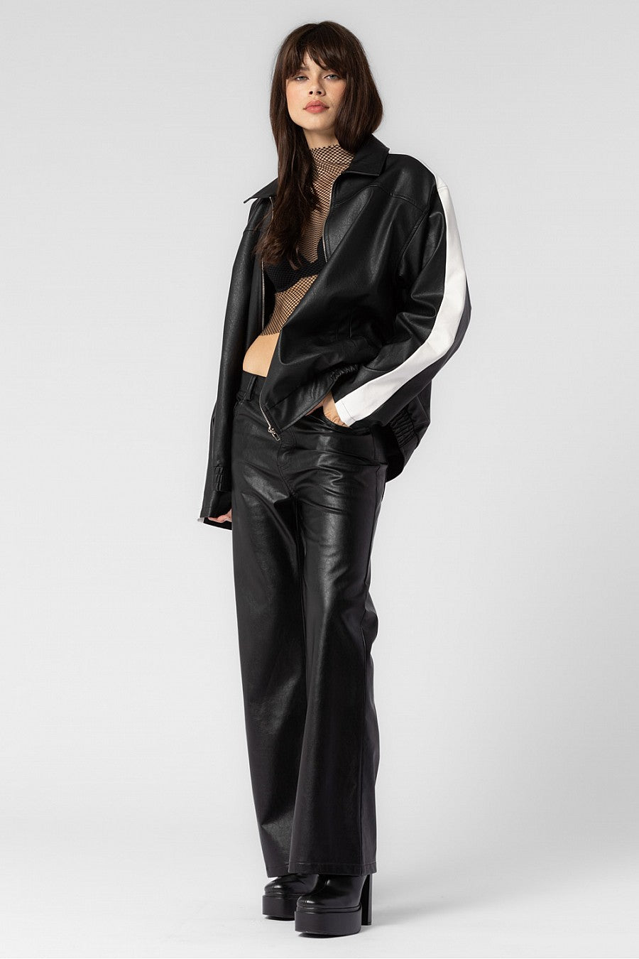 Women Fashion 90s Leather Jacket Vintage Leather Oversized Leather Bomber  Jacket | eBay
