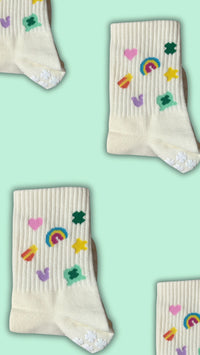 Lucky Charm Grip Socks