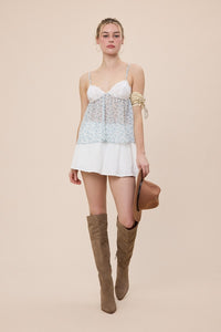 Marsha Blue Lace Cami Top