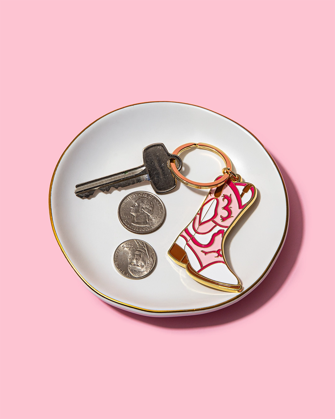 Cowboy Boot Keychain