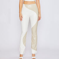 Kendra Color Block Leather Pants