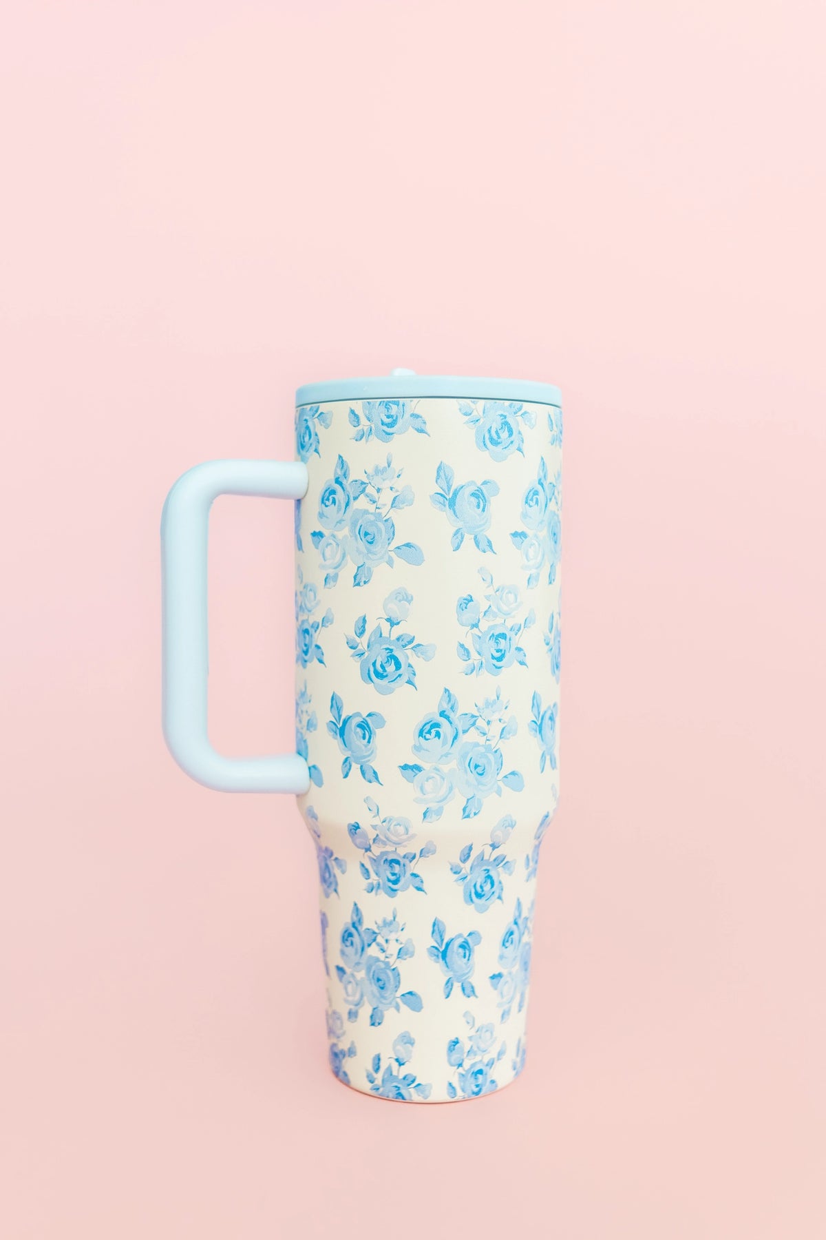 Blue Floral Tumbler
