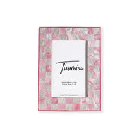 Pink Checkered Picture Frame