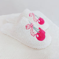 Cherry Bow Slippers