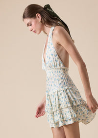 Jessa Blue Floral Mini Dress